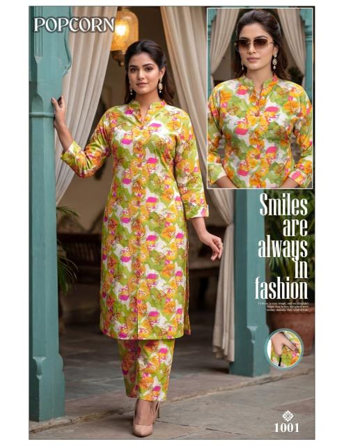 Desi kudi popcorn coord set surat market